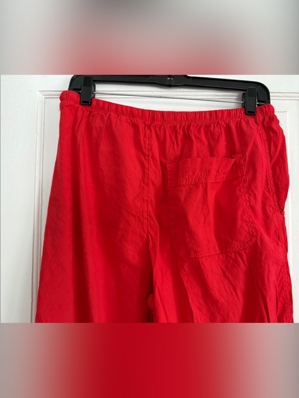 Athleta Women’s Wide Leg Pants with drawstring in Bright Red - Picture 3 of 5